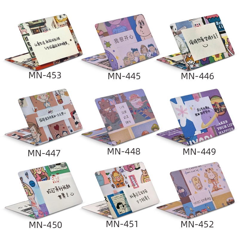 Miếng dán bảo vệ laptop họa tiết chữ độc đáo