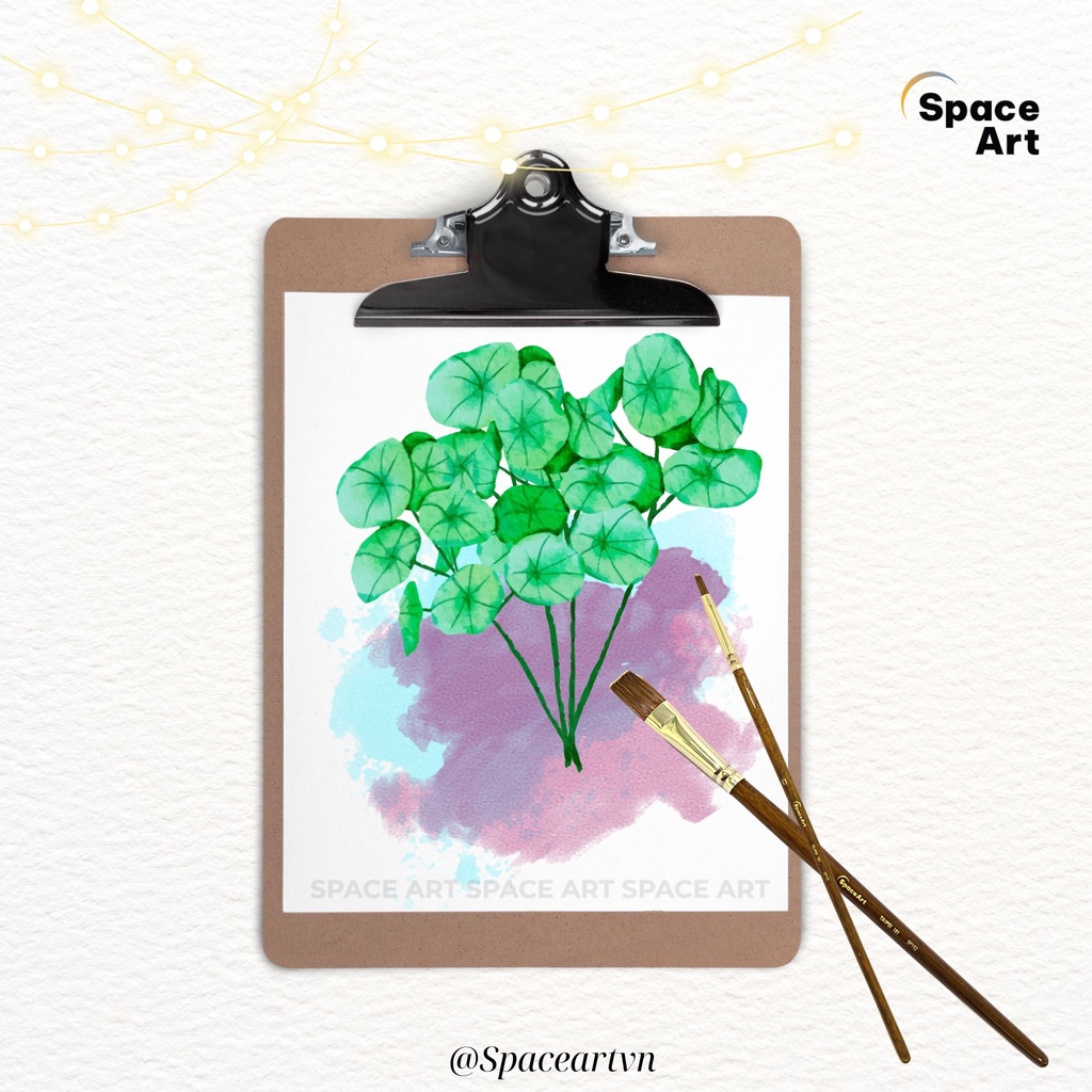 Cọ vẽ Bản ngang lông chồn Taipei SP102 vẽ màu nước,acrylic, màu bột