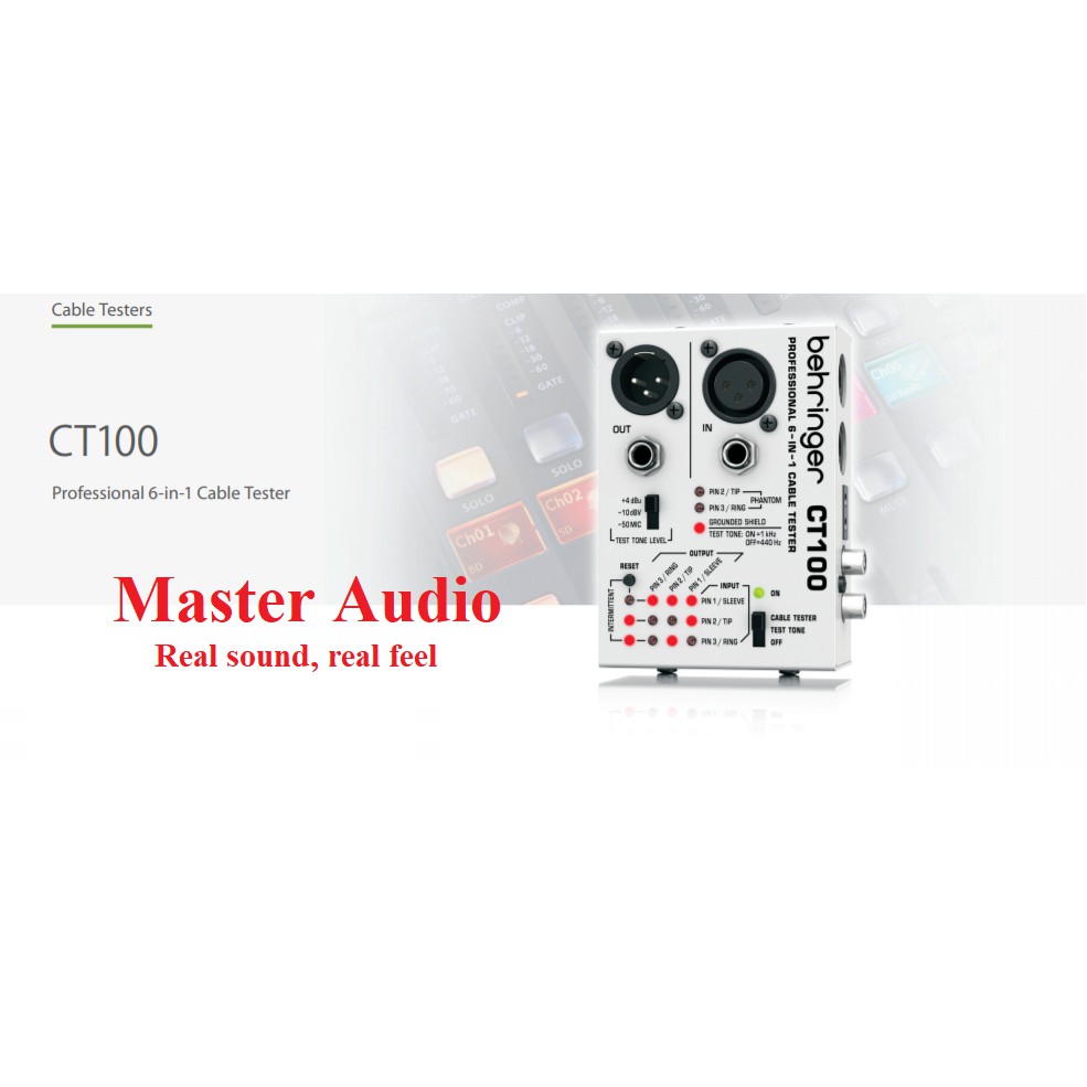 BỘ KIỂM TRA DÂY CÁP - Cable Tester BEHRINGER CT100