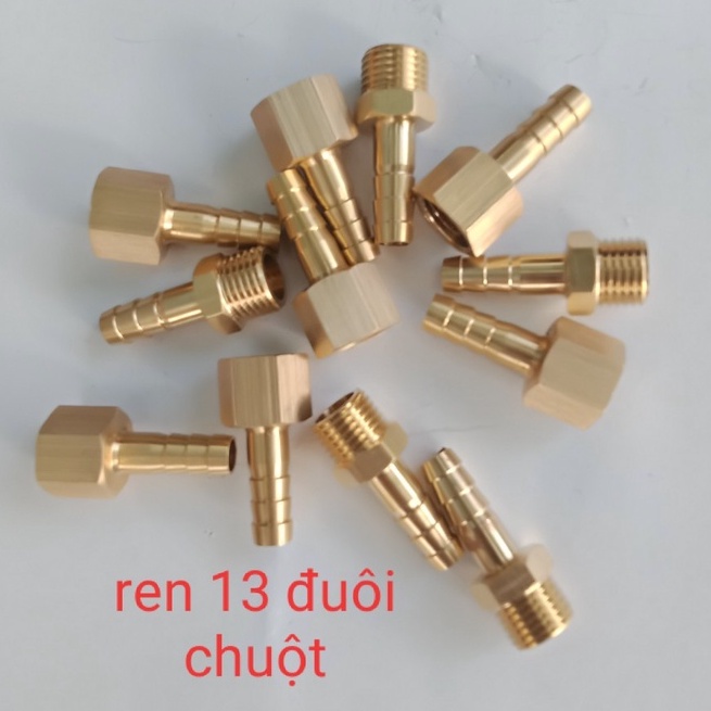 Ren 13mm, đuôi chuột phi 6, 8, 10, 12mm