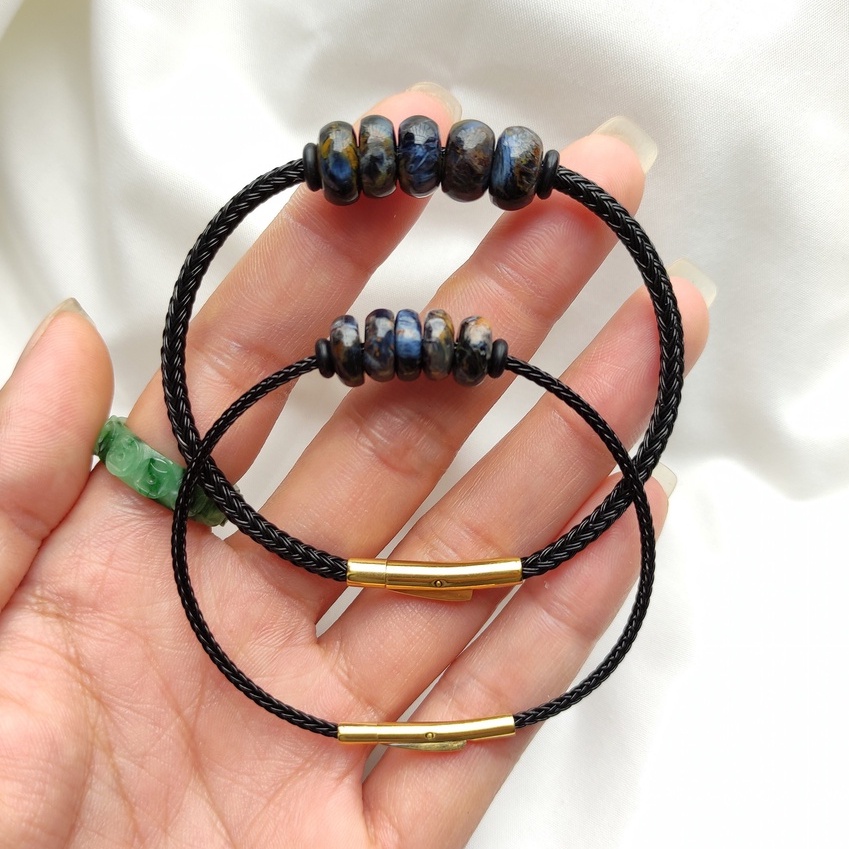 Vòng tay ngũ điếu tài lộc màu vân mây giông bão mang lại may mắn - Tuệ Lâm