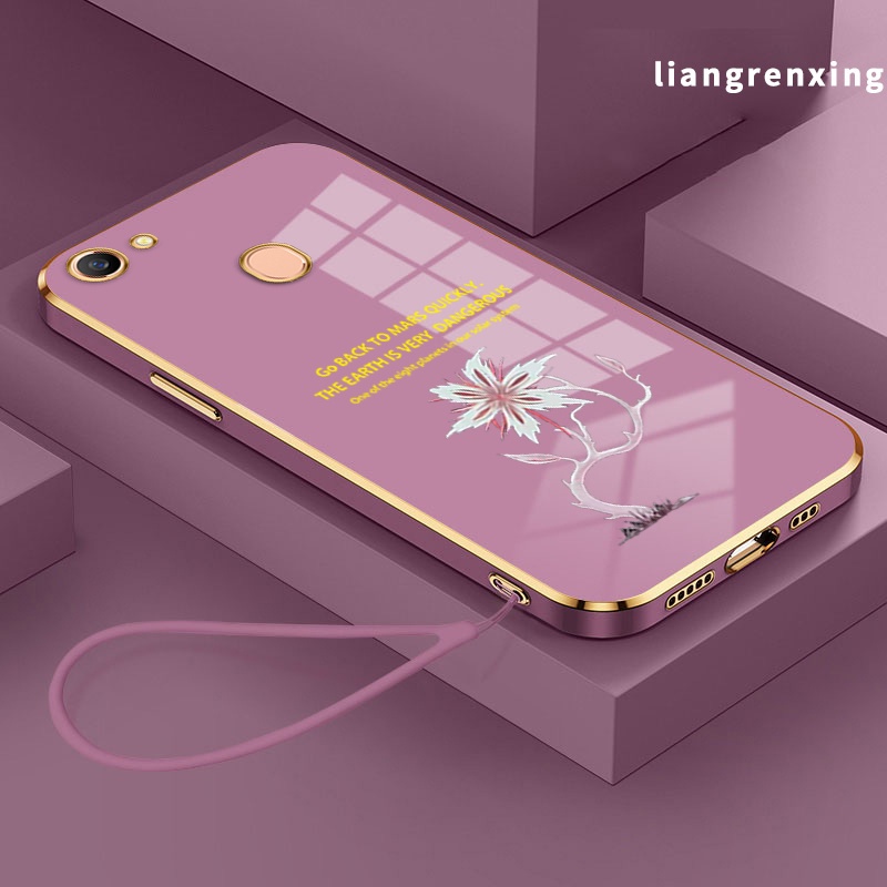 Ốp lưng OPPO F5 OPPO F7 Ốp Điện Thoại silicone Mềm Mạ Điện Chống Sốc Cho OPPO F5 OPPO F7 DDHD01 viền vuông cute