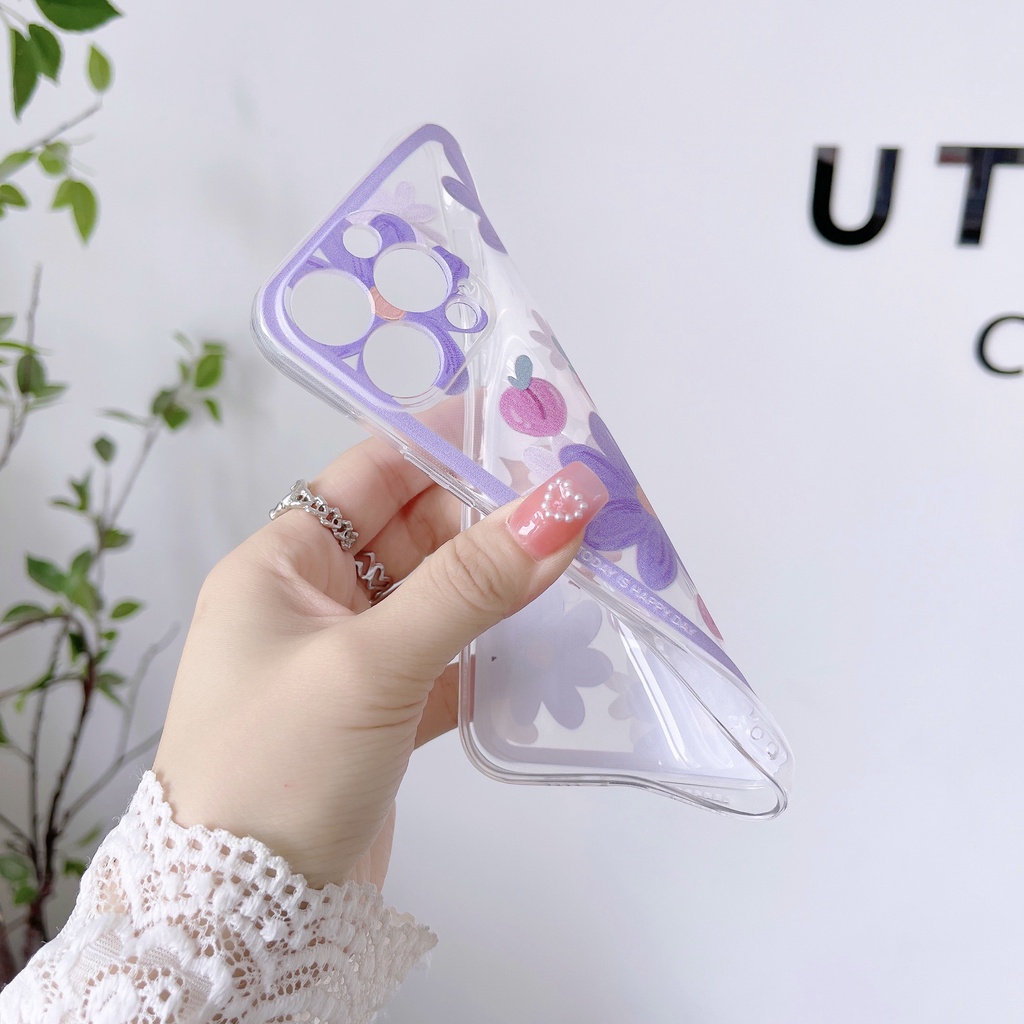 Ốp Điện Thoại TPU Dẻo Hình Hoa Cho Oppo F11 Pro A16 A55 A74 A76 A12 A16K A5S A3S A15 A54 A94 A93 A15S A53 A31 A9 A5 2020 A92 A52 F9 F7 F5