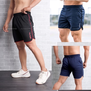 [𝗦𝗘𝗧 𝟱] Quần đùi nam tập gym, thể thao, đi biển, mặc nhà, logo ECHT có 5 màu, chất liệu mè co giãn, thoải mái vận động