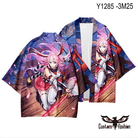 Áo Khoác Kimono Tay Ngắn Hóa Trang Hinkai Va Chạm 3 Phong Cách Nhật Bản Thời Trang Mùa Hè Cho Nam Và Nữ