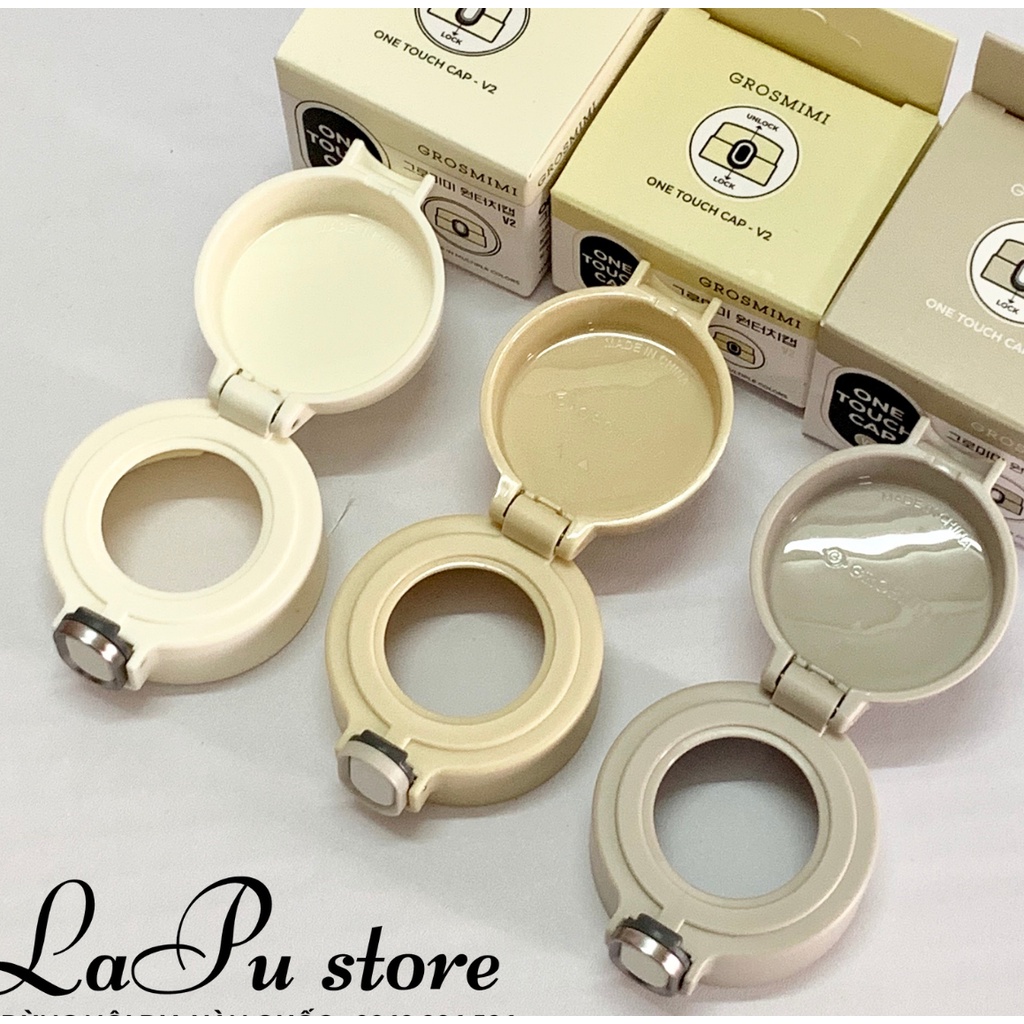Tay cầm Grosmimi bộ cổ nắp các màu chính hãng nội địa Hàn - tách bình