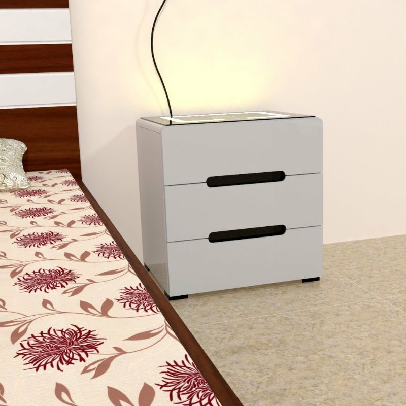 Tủ - Táp đầu giường thông minh_Tích hợp sạc không dây, đèn cảm ứng