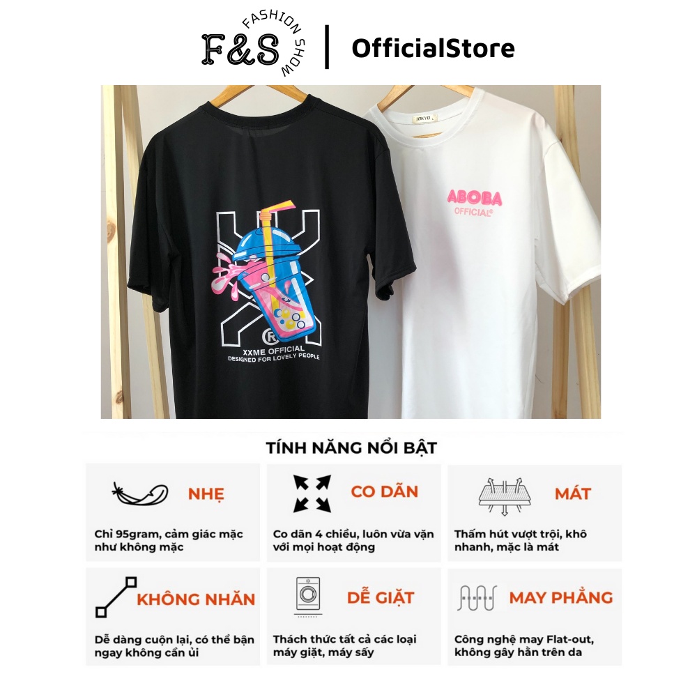 Áo thun tay lỡ unisex form rộng TRÀ SỮA XXME- Áo phông F&amp;S nam nữ, cặp đôi phong cách hàn quốc