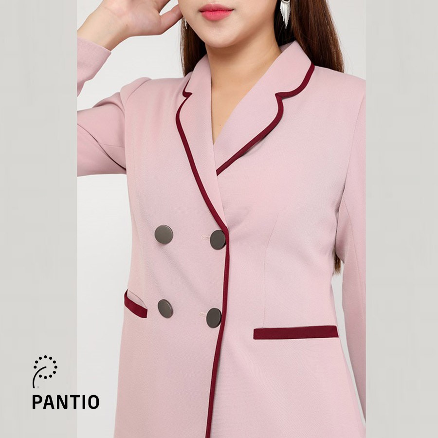 Áo vest nữ dáng suông nhẹ phối hai màu thời trang BAV92113 - PANTIO