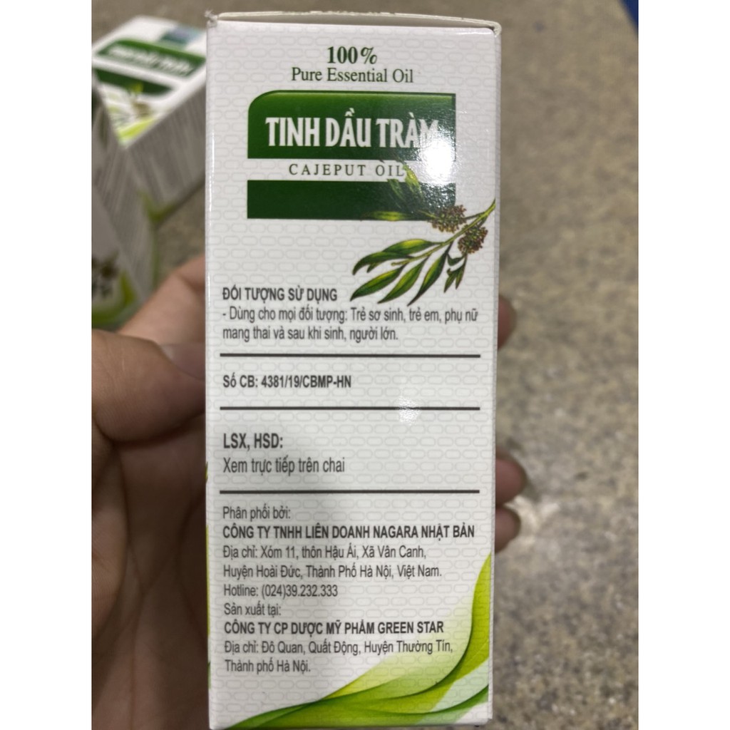 TINH DẦU TRÀM-Giúp phòng tránh cảm lạnh, đau nhức