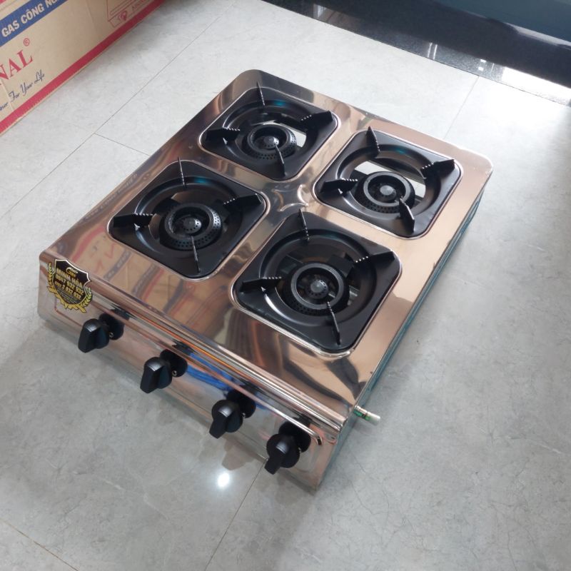 Bếp gas mỳ cay cấp độ bánh xèo 4 lò vuông