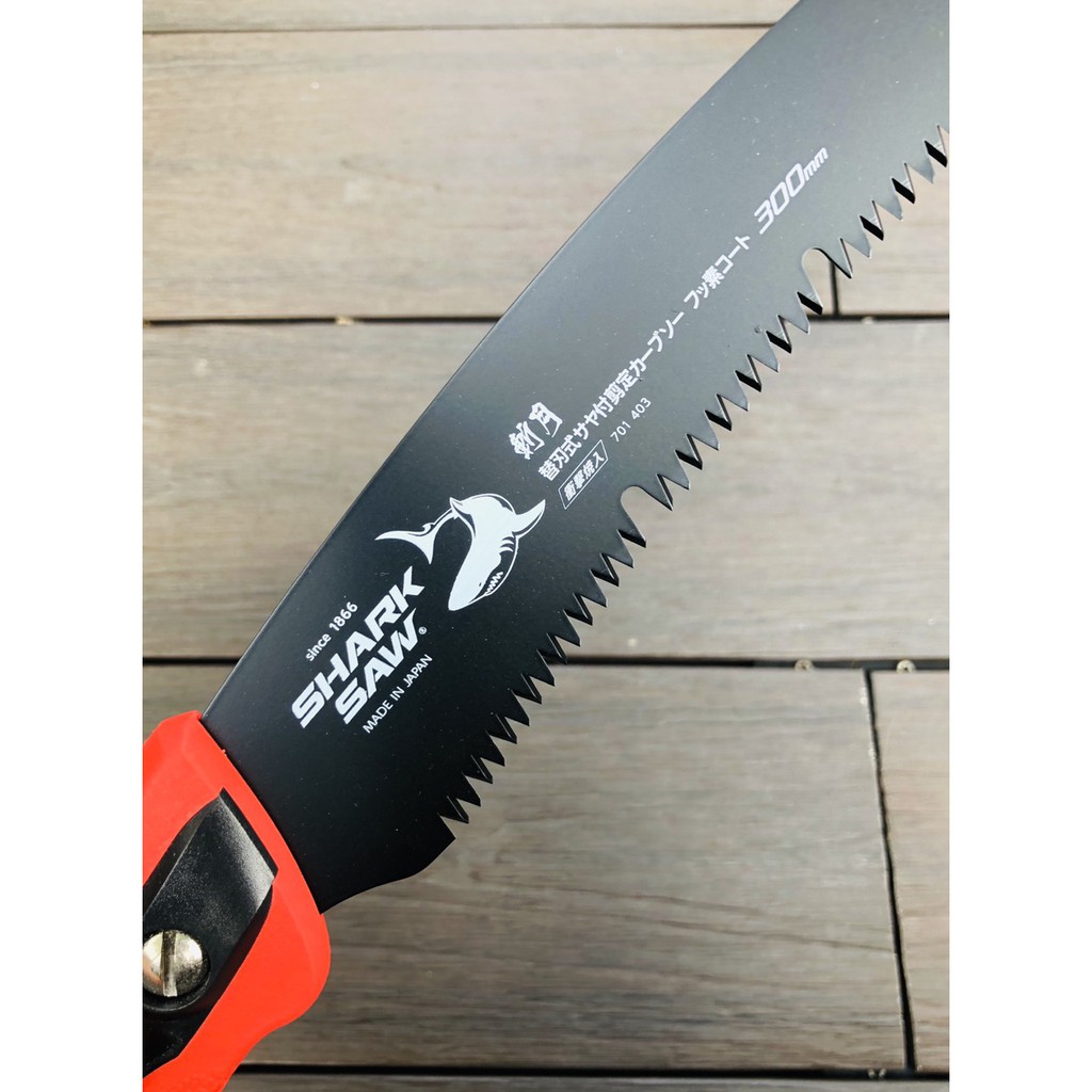 Cưa Cây Dạng Cong Shark Saw SC300 : Chống Gỉ - Phủ Flo - Chống Dính Mủ Nhựa Cây | Cửa Sổ Thoát Mạt Cưa | Thép SK-85