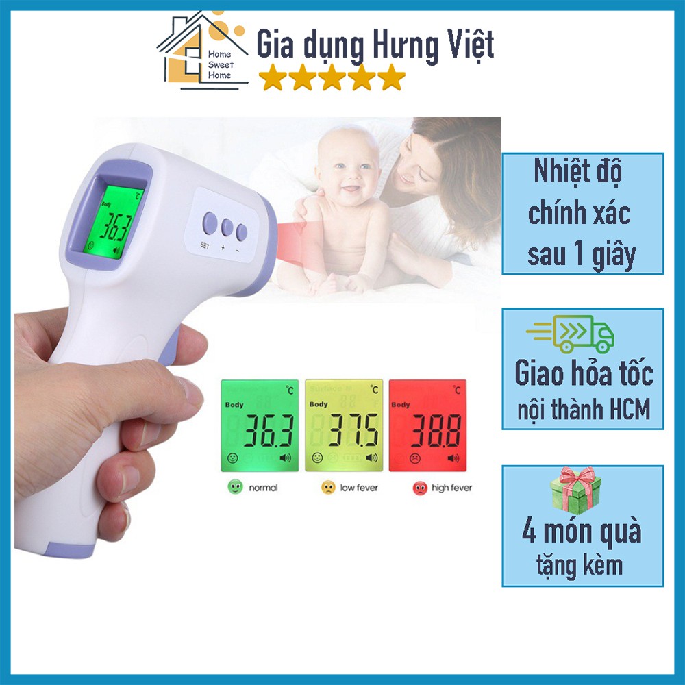 Máy đo nhiệt độ ở trán, nhiệt kế hồng ngoại, điện tử [MAY DO NHIET DO]