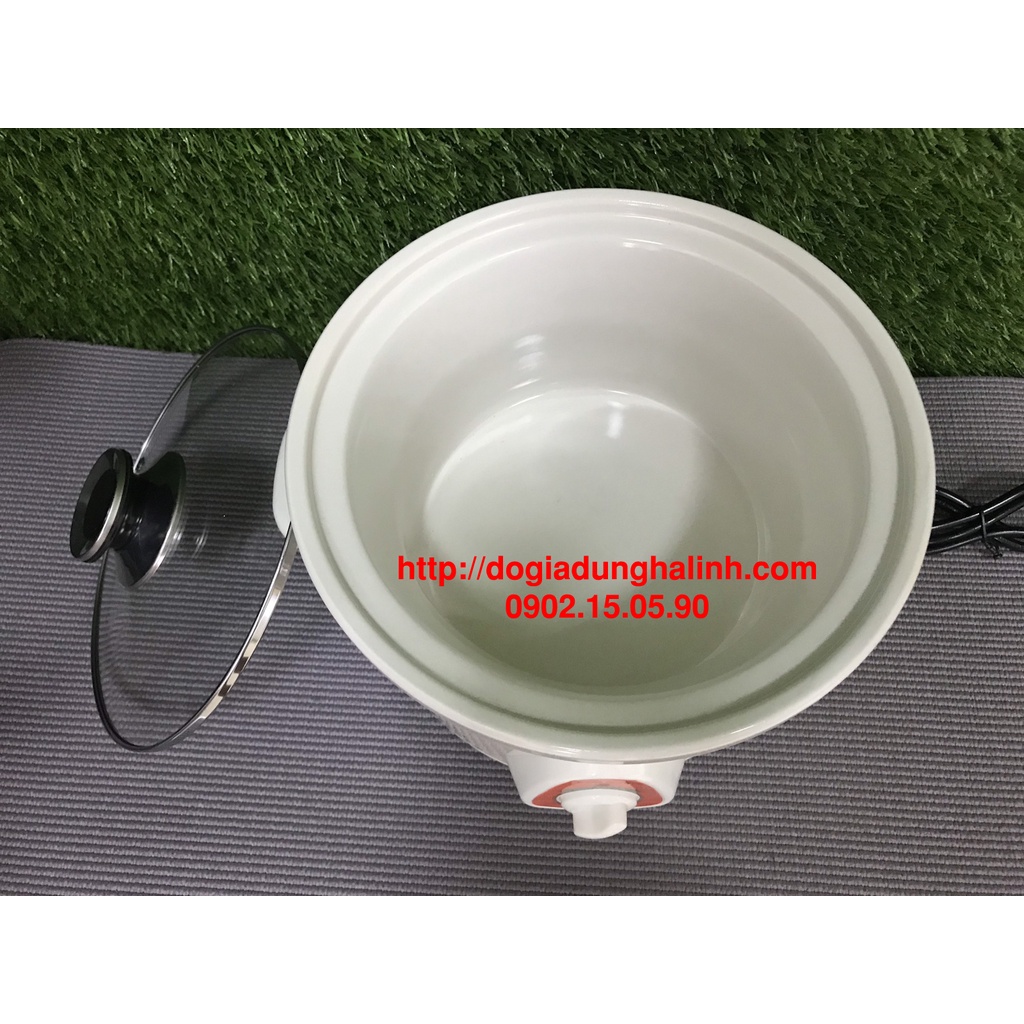 Nồi kho cá, nấu cháo, hầm đa năng Đạt Tường DTSC-1.5S/DTSC-2.5S, Dung tích 1.5/2.5 lít, Lòng nồi làm bằng sứ trắng nóng