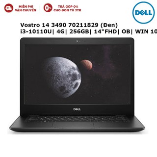 Laptop dell vostro 14 3490 70211829 đen i3-10110u| 4g| 256gb| 14"fhd| ob| win 10