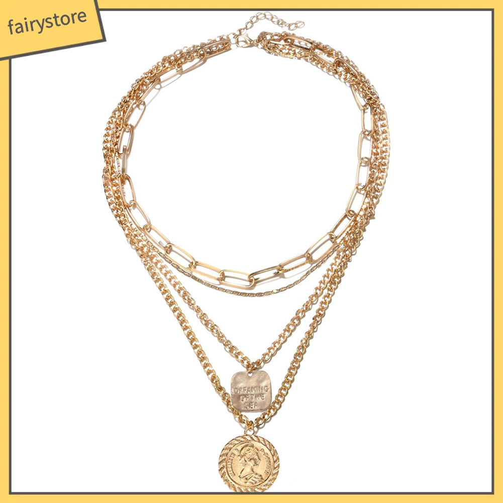 Dây chuyền nhiều tầng phong cách vintage xinh xắn