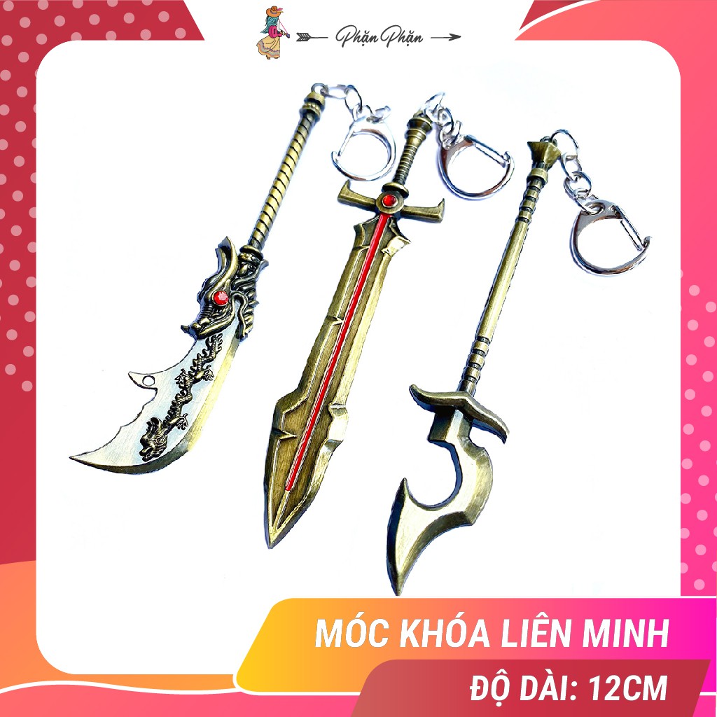 Móc khóa liên minh keychain League Of Legends mô hình binh khí LOL trò chơi phụ kiện cực ngầu Phặn Phặn