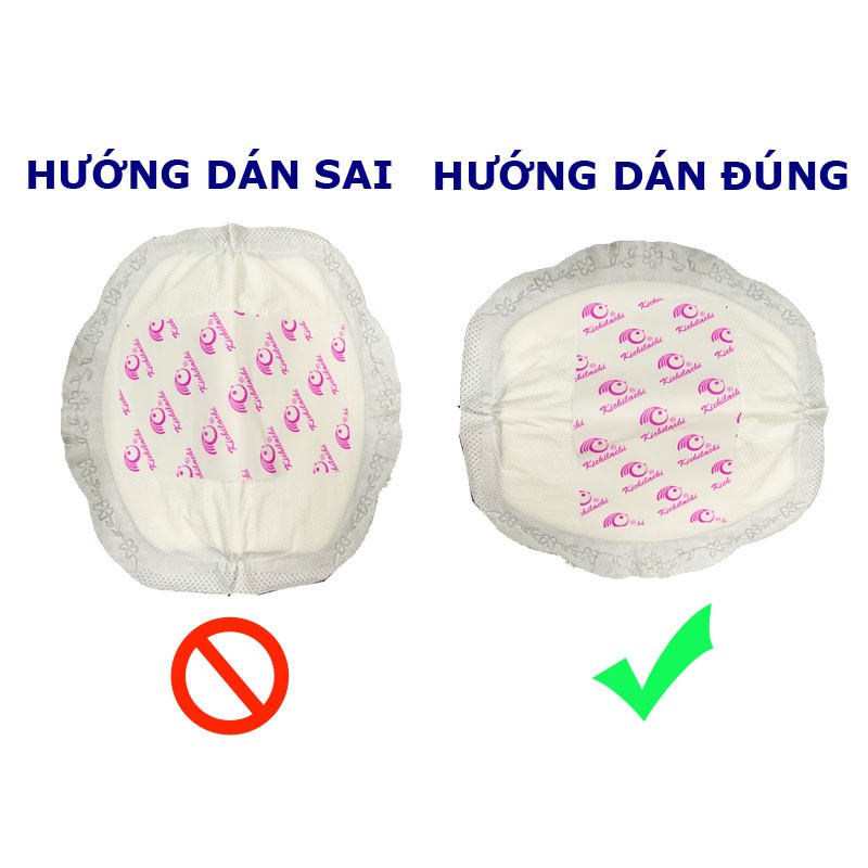 36 - 108 miếng lót thấm sữa Mẹ 3D dùng 1 lần siêu mỏng mềm mịn Kichilachi Kichi