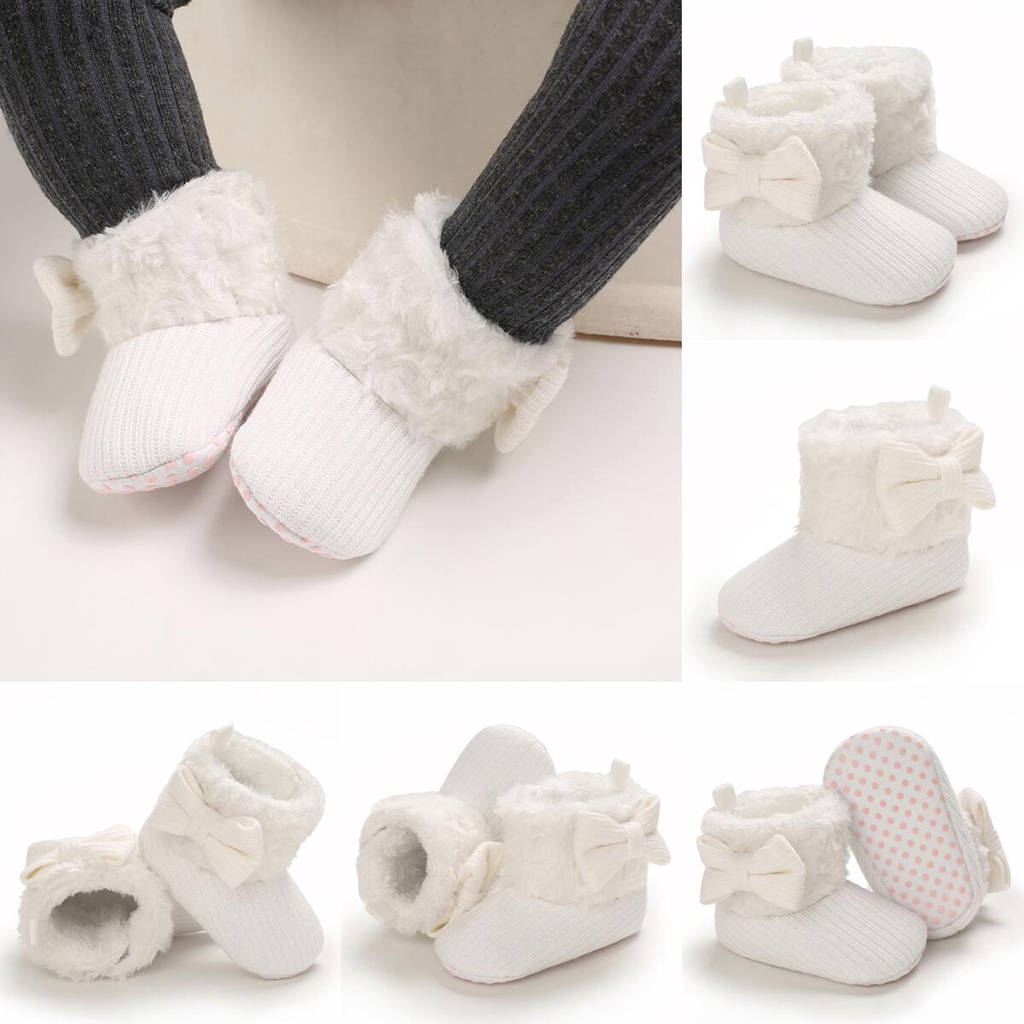 Giày Bốt cotton Đế Mềm Chống Trượt Giữ Ấm Thoải Mái Dành Cho Bé Trai Gái