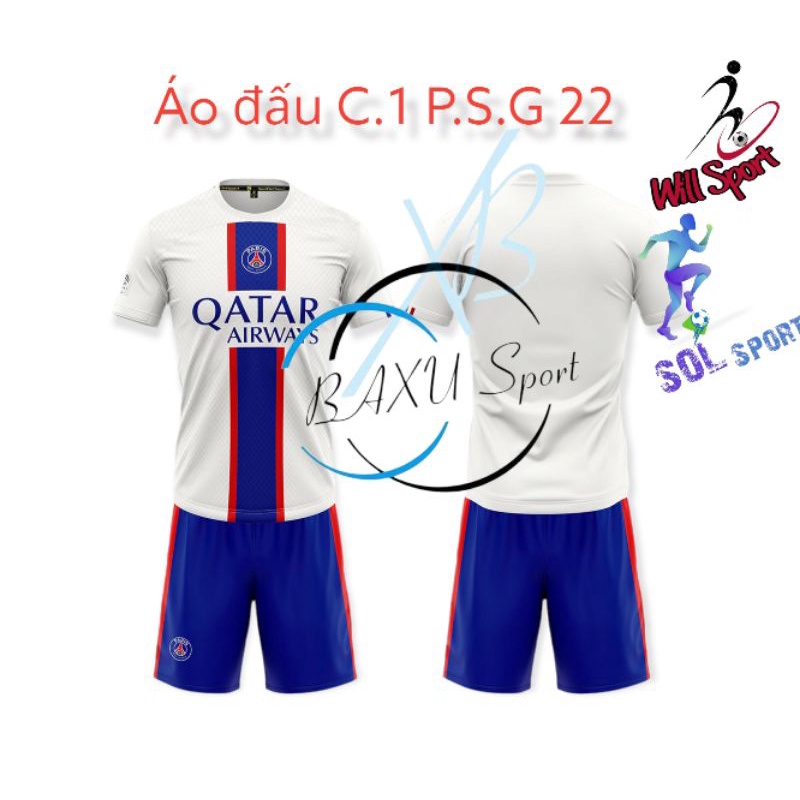 Bộ quần áo bóng đá Pari C.1 chính thức 2022 thun lạnh