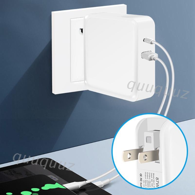 Cốc sạc nhanh QC3.0 Type-C 18W PD 87W thiết kế tiện dụng cho Laptop / điện thoại / máy tính bảng