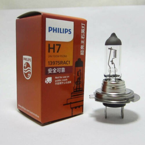 Bóng Đèn Pha Ô Tô PHILIPS Chân H1, H3, H4, H7 - 24V 100W