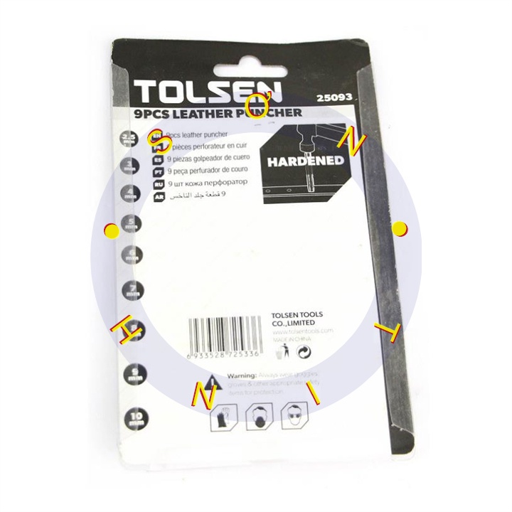 Đục Lỗ Da Bộ 9 Cây 2.5-10mm Tolsen 25093