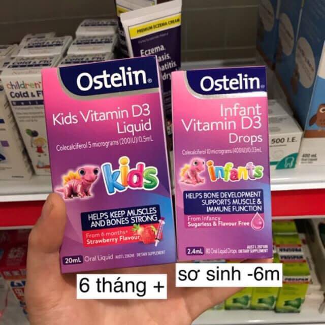 Ostelin Vitamin D3 Drop & Liquid Úc