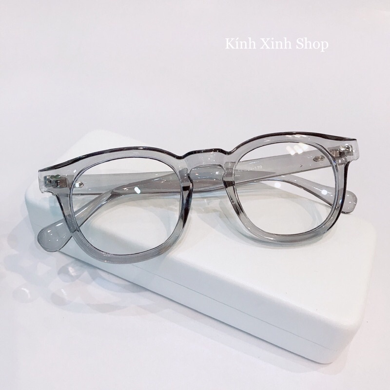 Kính Gọng Mắt Vuông To Phong Cách Retro Nghệ Sĩ