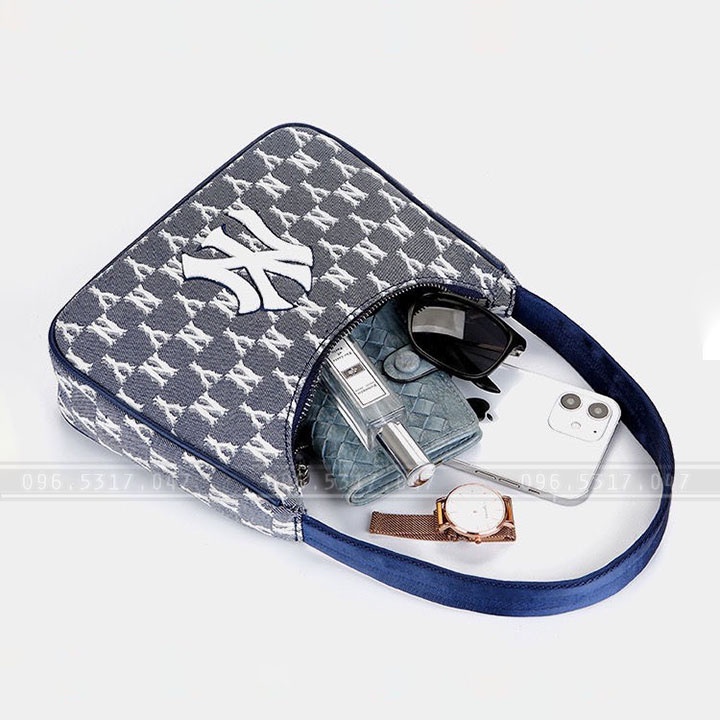 Túi Kẹp Nách NY MLB,Hàng Xuất full Tem, Chất Vải Polly Cotton Chắc Chắn, Phong Cách Hàn Quốc - Túi Xách NY MLB