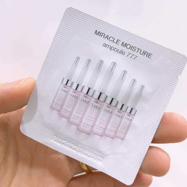 Gói tinh chất huyết thanh 777 Ohui siêu dưỡng ẩm dưỡng trắng và căng bóng da - Miracle Moisture Ampoule Ohui 777 1ml | BigBuy360 - bigbuy360.vn