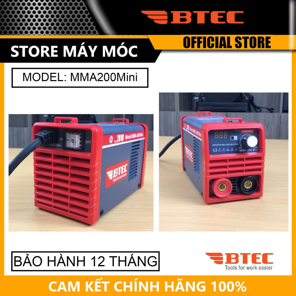 MÁY HÀN BTEC MMA-200 MINI - HÀNG CHÍNH HÃNG