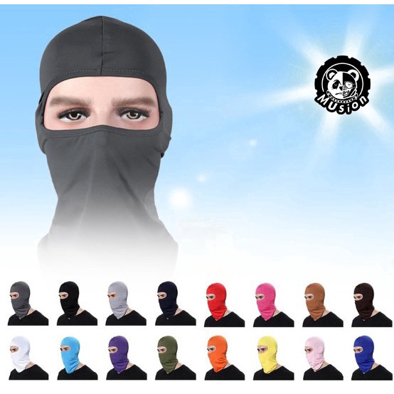 Khẩu trang che mặt bằng lụa lạnh cho người đi xe và các hoạt động ngoài trời