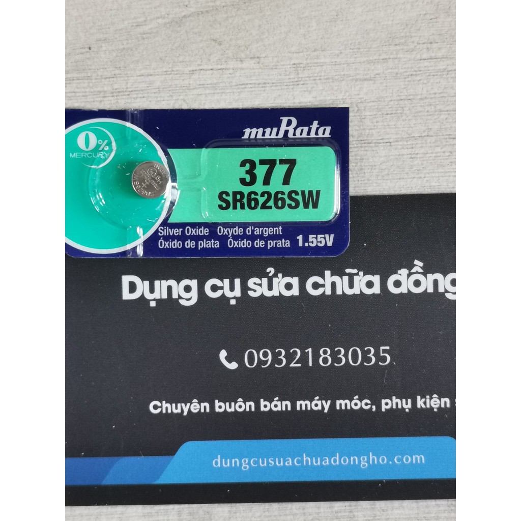 Pin đồng hồ Murata 377 SR626SW