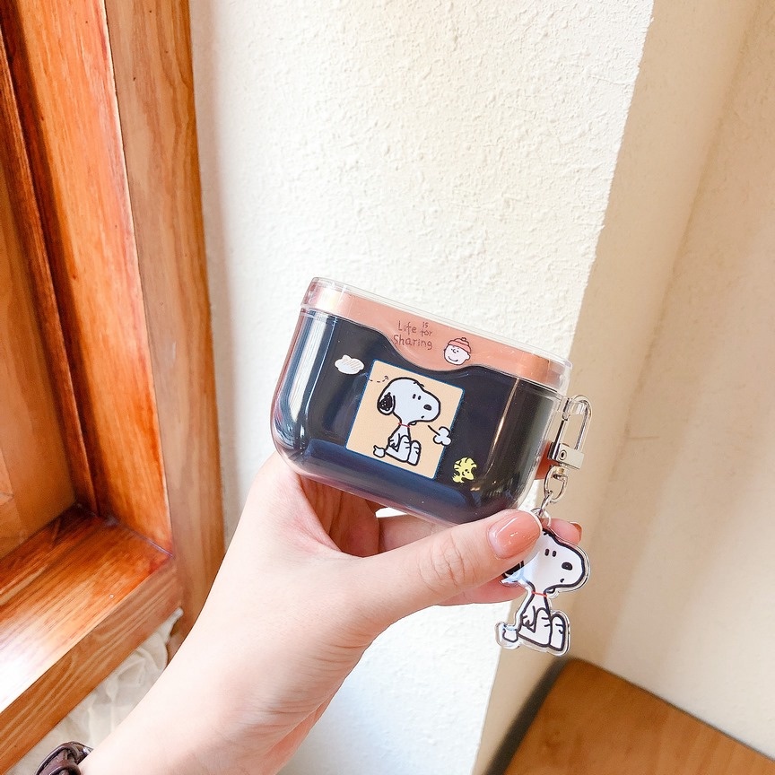 Vỏ Bảo Vệ Hộp Sạc Tai Nghe Sony WF-1000 XM3 Trong Suốt Họa Tiết Thỏ Tím Dễ Thương