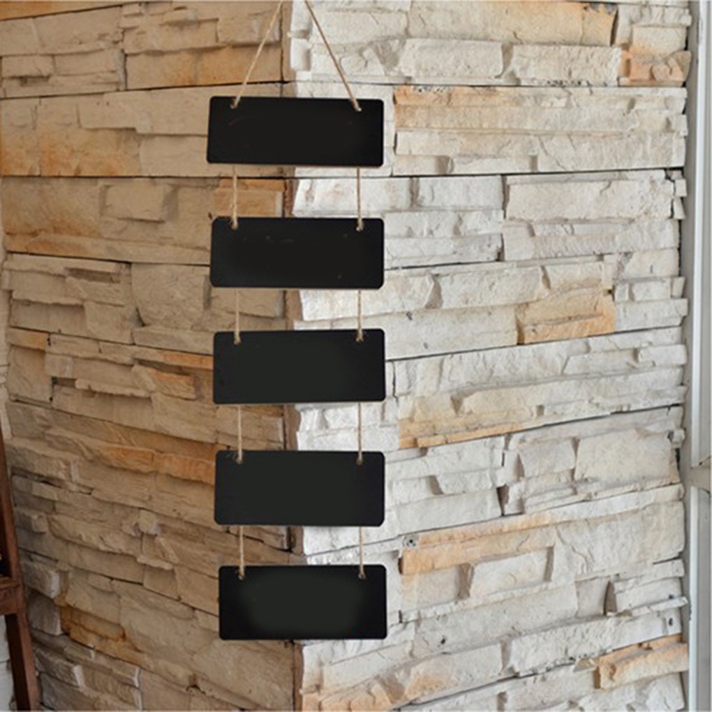 Mini Rectangle Blackboard Wooden Message Board for Home Bar Coffee Shop  💛globalsale