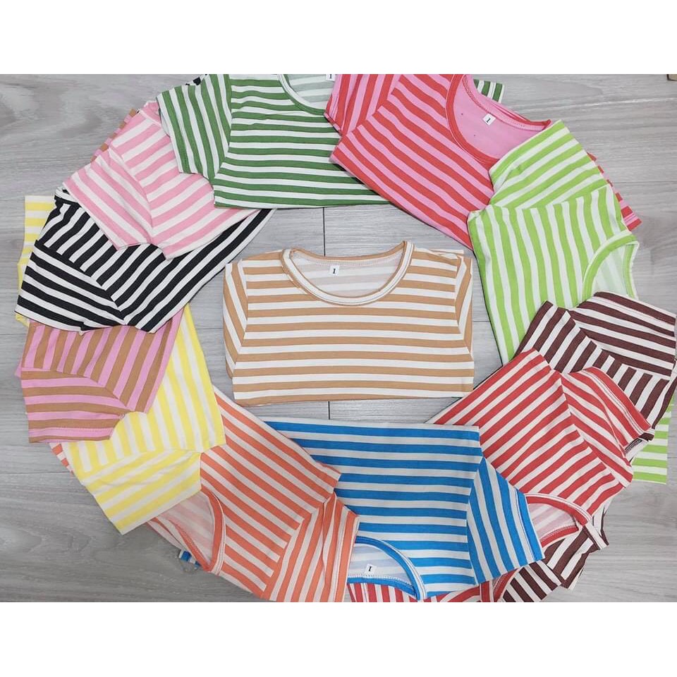 Bộ đồ kẻ sọc hè cho bé gái, bé trai- bộ đồ kẻ sọc tay ngắn cotton cho bé 7-18kg