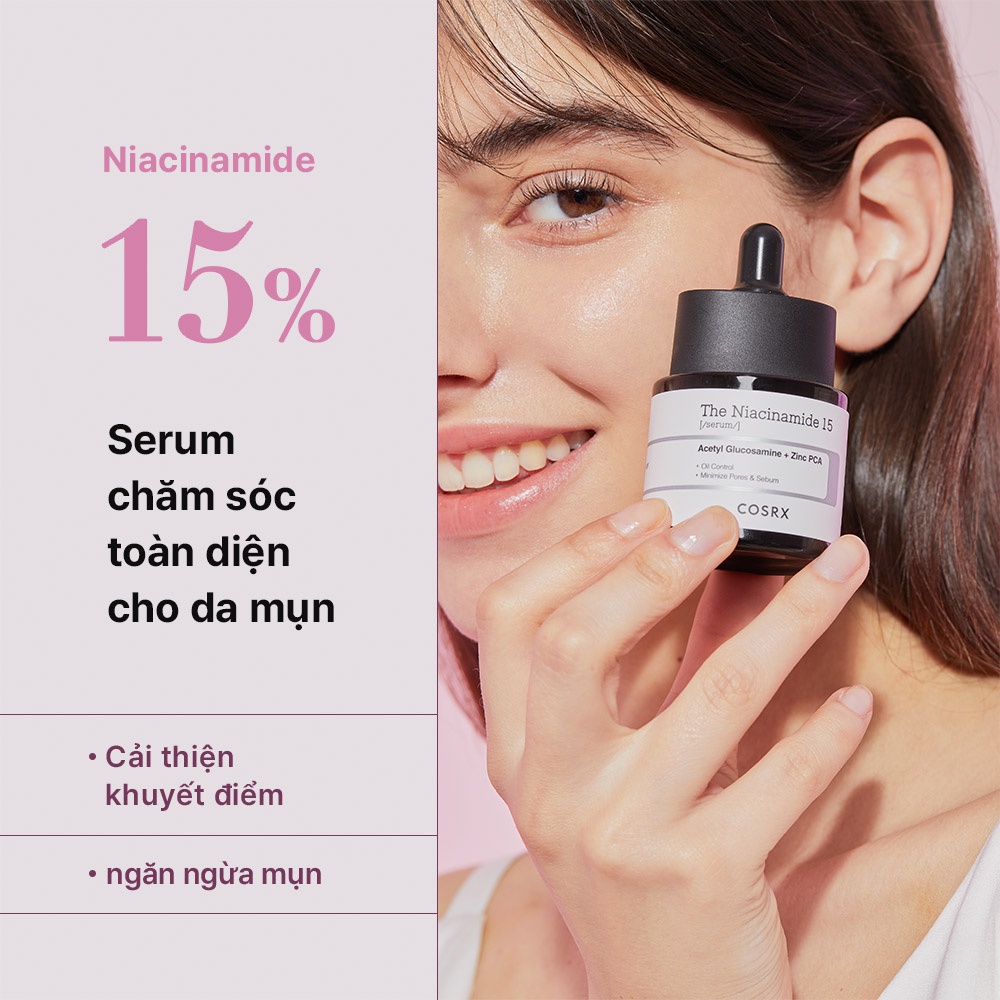 Tinh chất COSRX Niacinamide 15% 20mL chăm sóc da mụn toàn diện