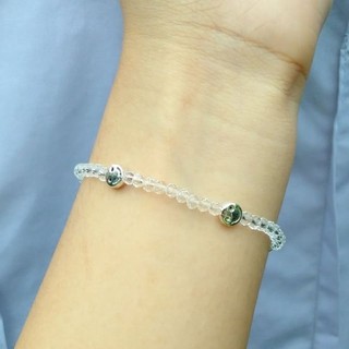 [vòng tay handmade] vòng tay hạt cườm pha lê charm smile😃