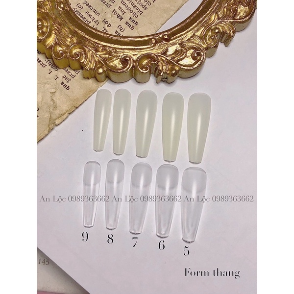 Móng up lẻ size dáng nhọn,vuông,thang đã nhám