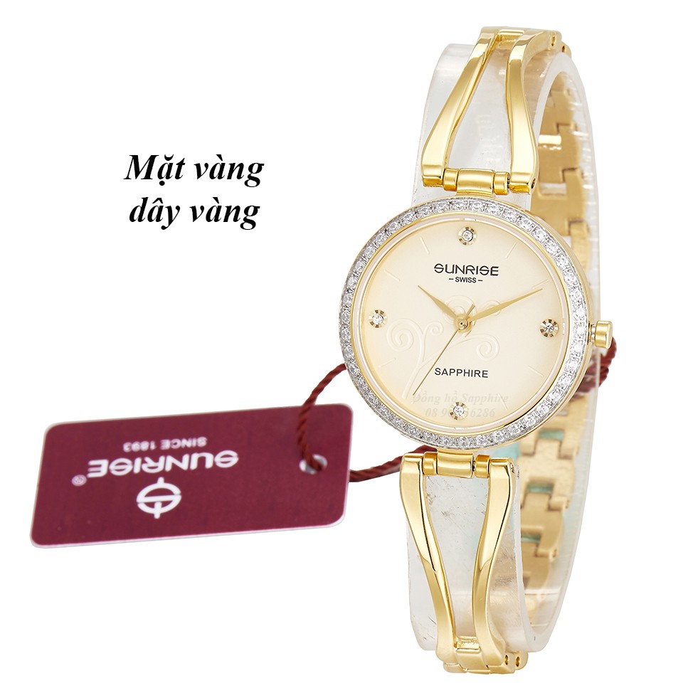Đồng hồ nữ đính đá Sunrise 9934AA siêu mỏng kính Sapphire chống xước - Fullbox chính hãng | BigBuy360 - bigbuy360.vn