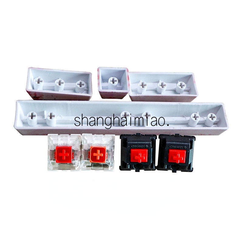 Bộ 4 Nút Bàn Phím Cơ 4 Mặt Bằng Nhựa PBT In Họa Tiết Hoa Anh Đào Xinh Xắn