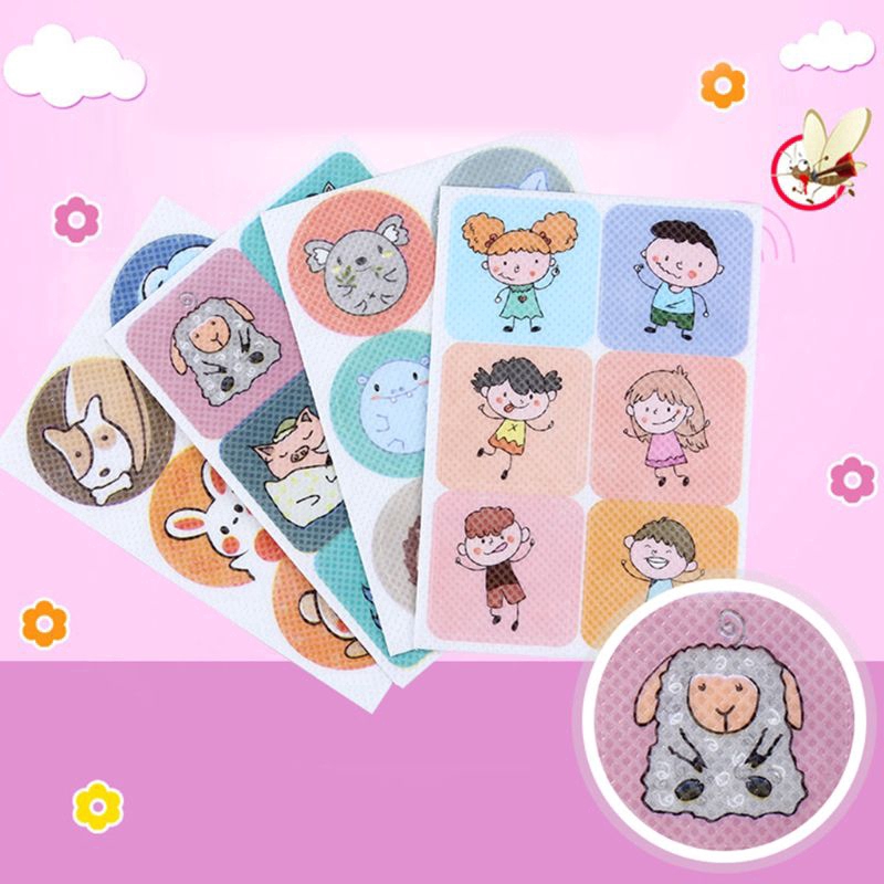 Set 24 Miếng Dán Chống Muỗi Dễ Thương Dành Cho Bé