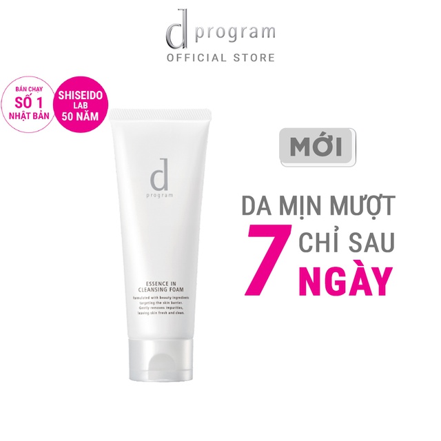 [Mã FMCGMALL -8% đơn 250K] Sữa rửa mặt tạo bọt dưỡng da Essence Cleansing Foam d program 120g