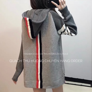 Áo Khoác Len Thom Có Mũ(Hàng Order) - Ảnh Thật
