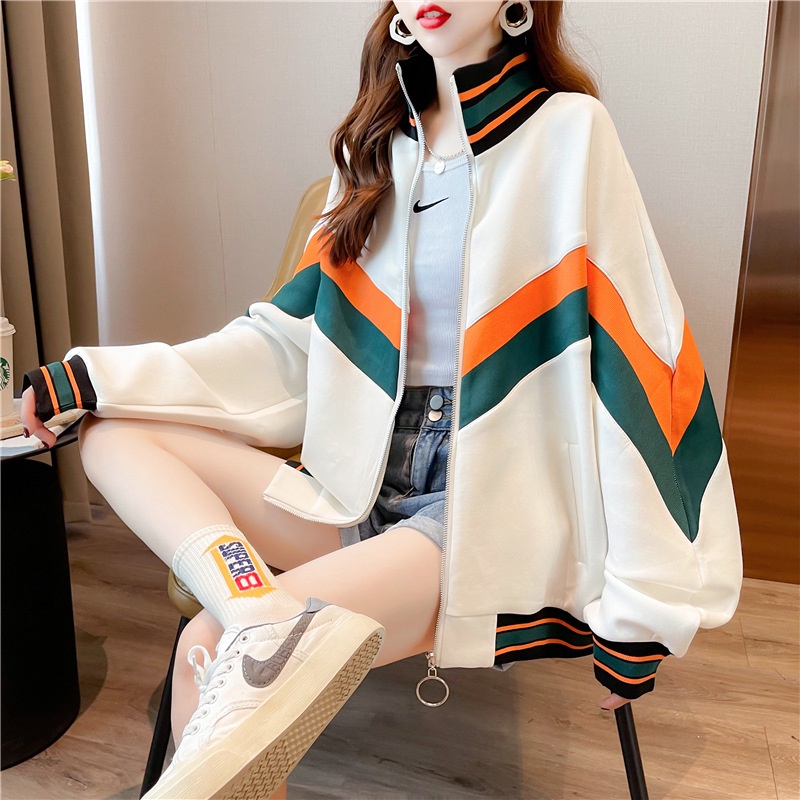 IELGY    Áo Khoác Mỏng Tay Dài Dáng Rộng Màu Sắc Dễ Phối Đồ Phong Cách Hàn Quốc Cho Nữ