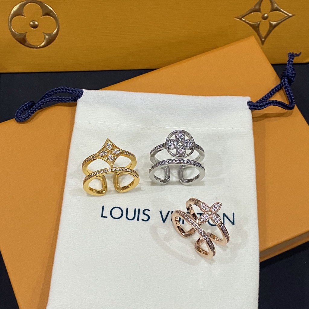 LOUIS VUITTON Bông Tai LV Bằng Thép Titan Thời Trang Cho Nữ