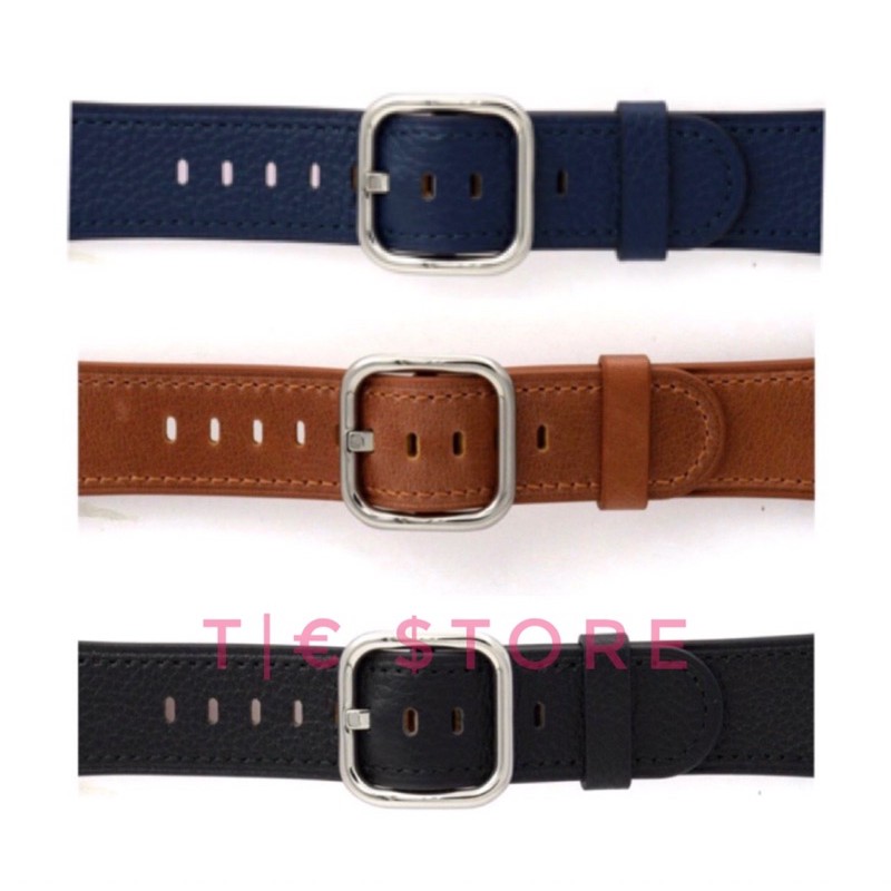 Dây da apple watch khoá vuông