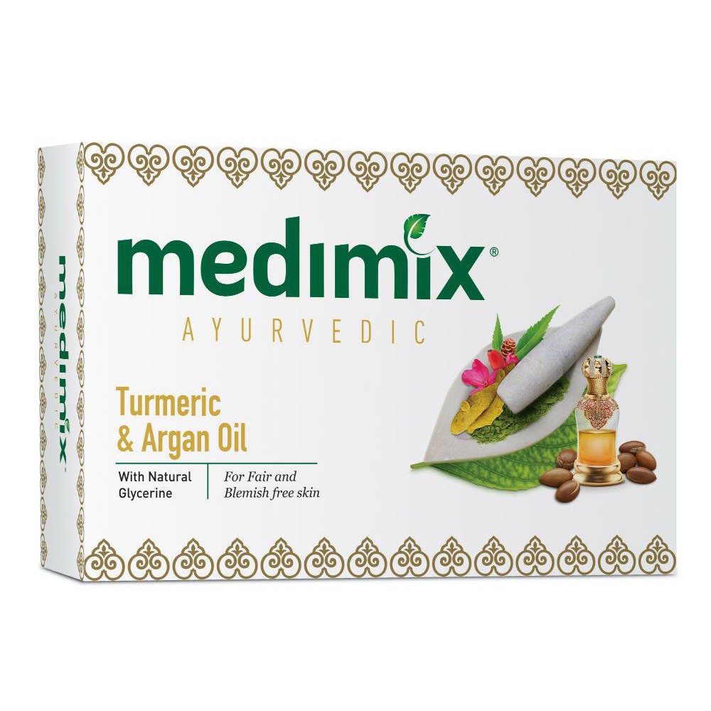 BÁNH XÀ PHÒNG MEDIMIX NGHỆ VÀ DẦU ARGAN TRỊ THÂM, MỤN ẤN ĐỘ 125G | BigBuy360 - bigbuy360.vn