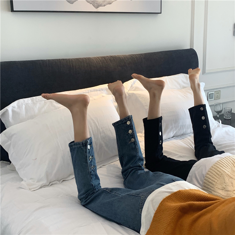 Quần Jeans Nữ Xiaozhainv Thời Trang Hàn Quốc Cá Tính